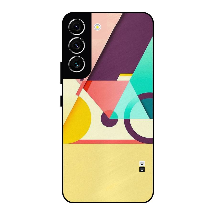 Abstract Cycle Metal Back Case for Galaxy S22 5G
