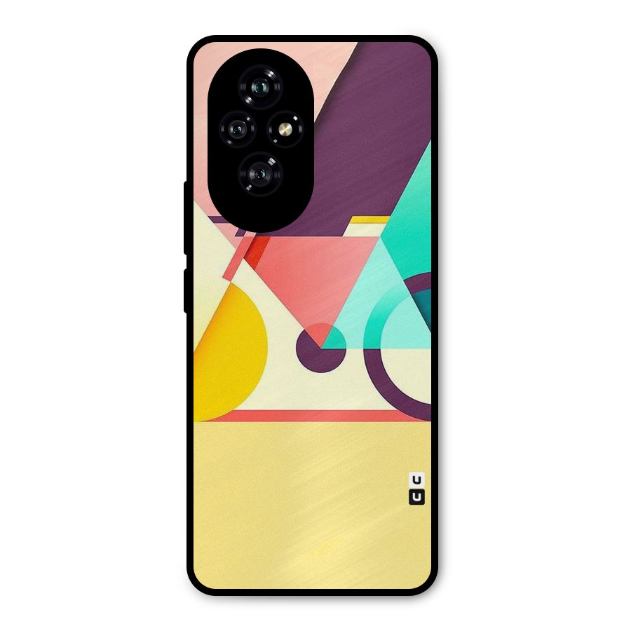 Abstract Cycle Metal Back Case for Honor 200