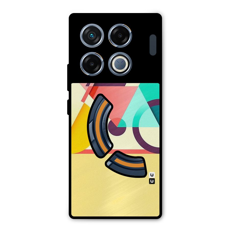 Abstract Cycle Metal Back Case for Infinix GT 20 Pro