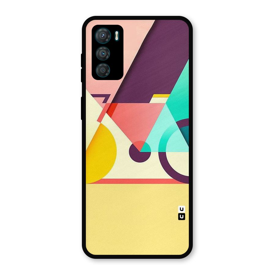 Abstract Cycle Metal Back Case for Moto G42