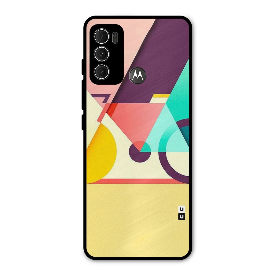 Abstract Cycle Metal Back Case for Moto G60