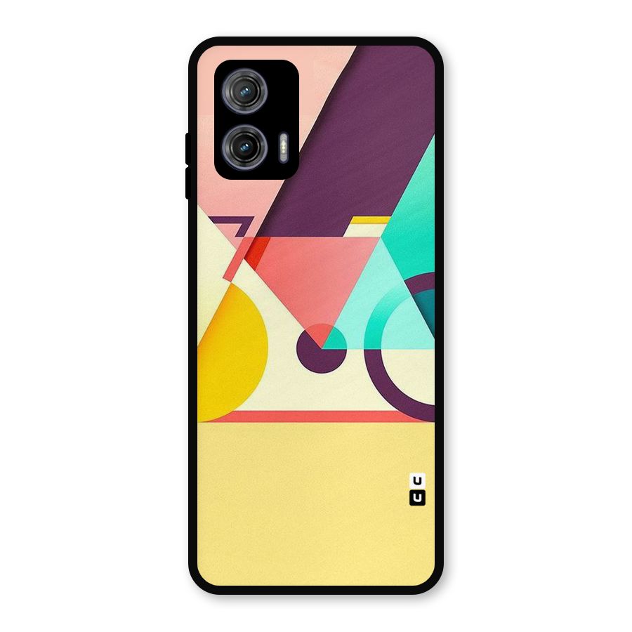 Abstract Cycle Metal Back Case for Moto G73