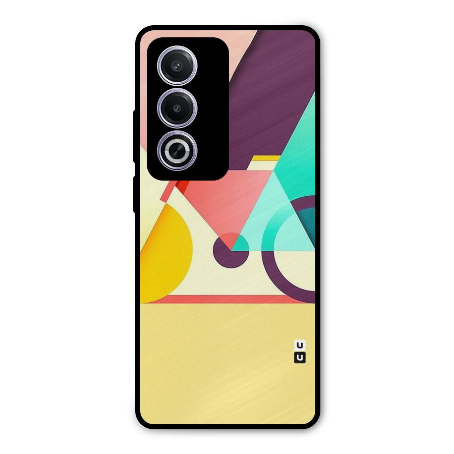Abstract Cycle Metal Back Case for Oppo A3 Pro