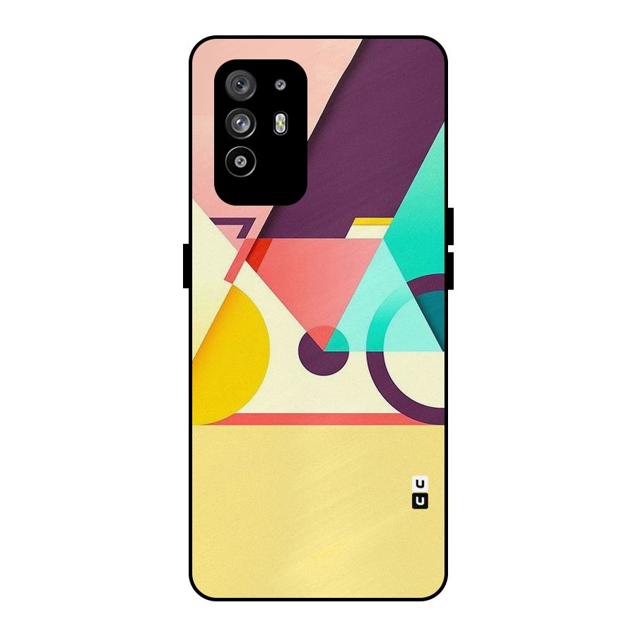 Abstract Cycle Metal Back Case for Oppo F19 Pro Plus 5G
