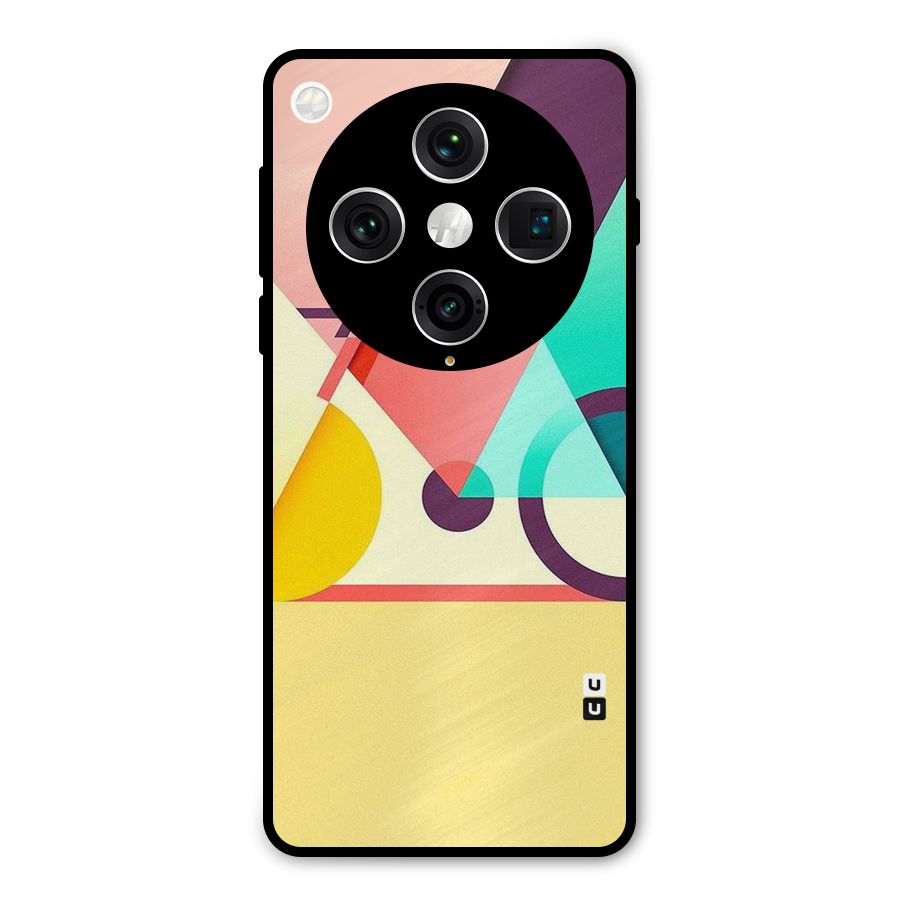 Abstract Cycle Metal Back Case for Oppo Find X8 Pro