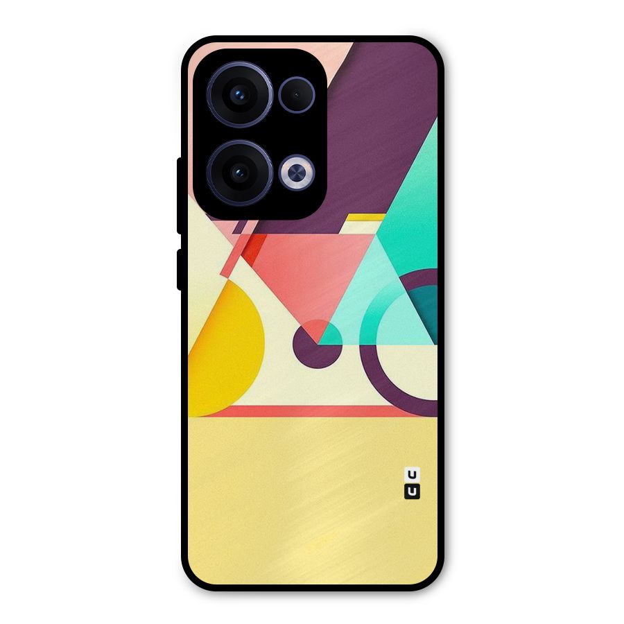 Abstract Cycle Metal Back Case for Oppo Reno13
