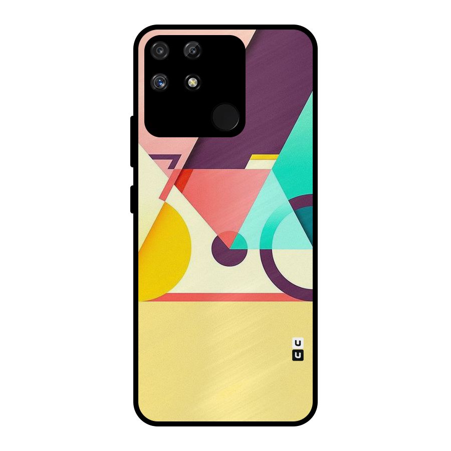 Abstract Cycle Metal Back Case for Realme Narzo 50A