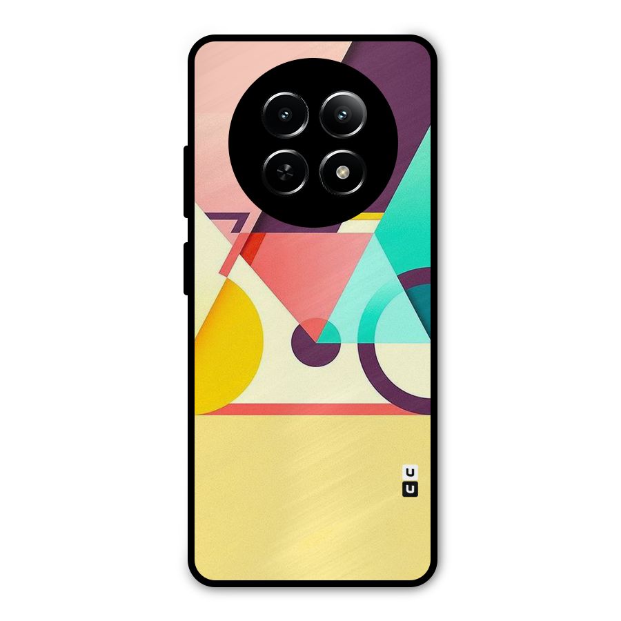 Abstract Cycle Metal Back Case for Realme Narzo 70x 5G