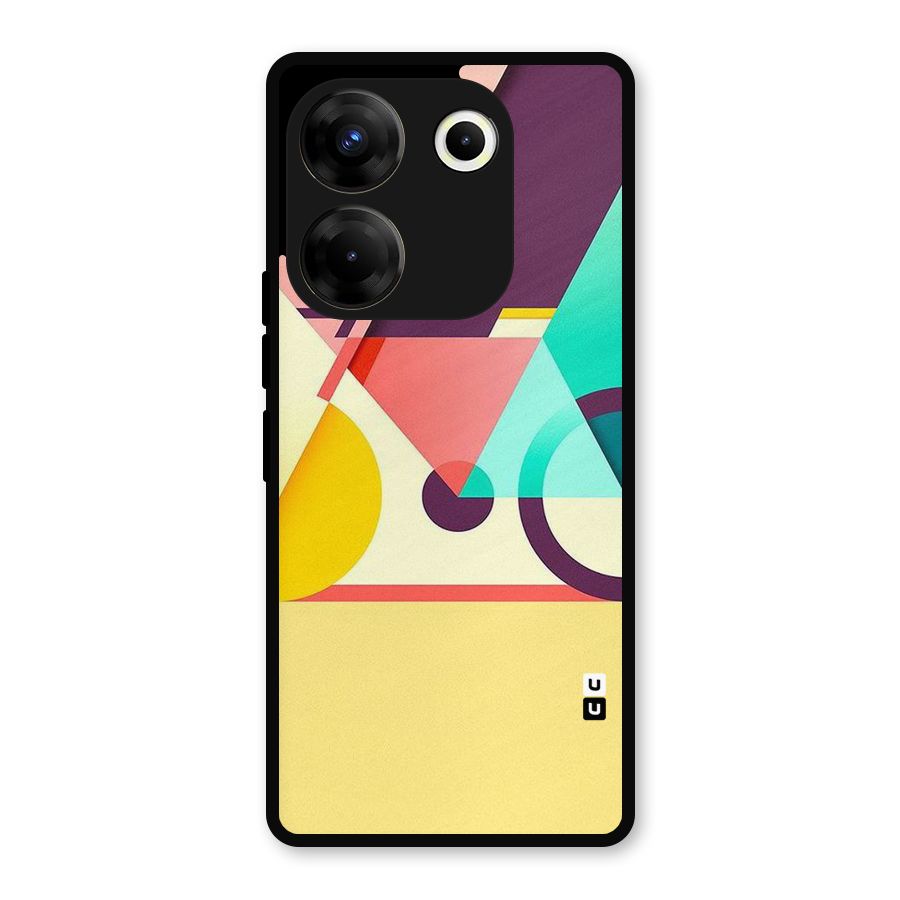 Abstract Cycle Metal Back Case for Tecno Camon 20