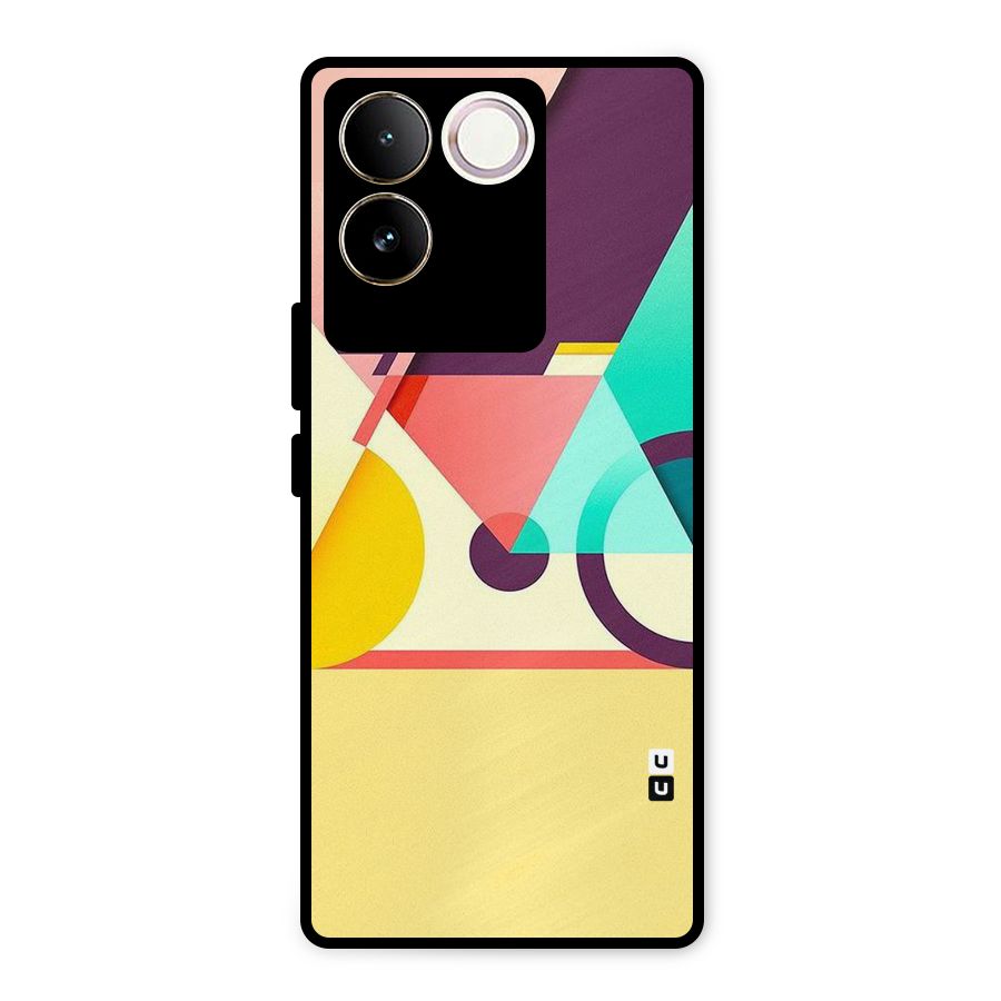 Abstract Cycle Metal Back Case for Vivo T2 Pro