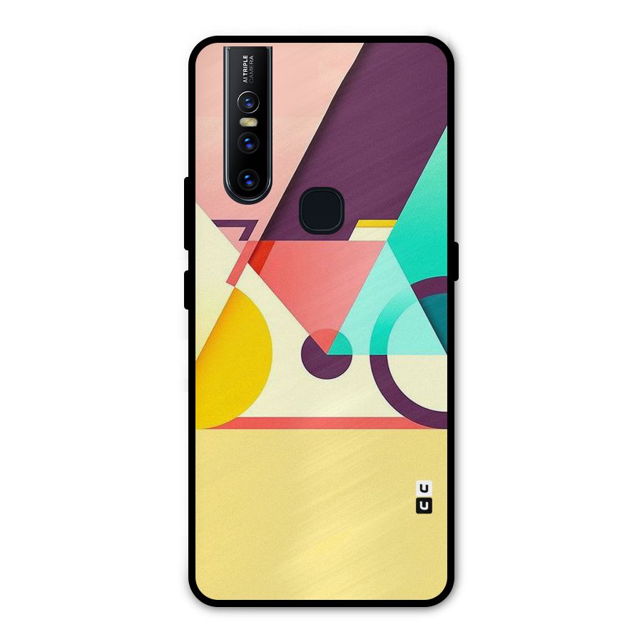 Abstract Cycle Metal Back Case for Vivo V15