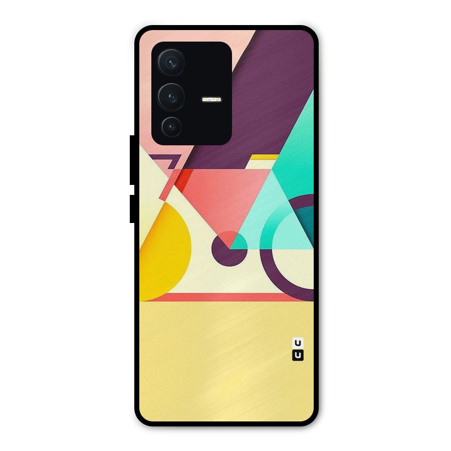 Abstract Cycle Metal Back Case for Vivo V23 Pro