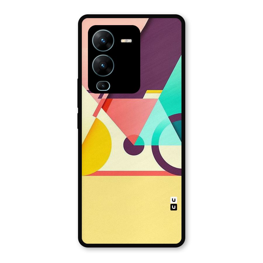 Abstract Cycle Metal Back Case for Vivo V25 Pro