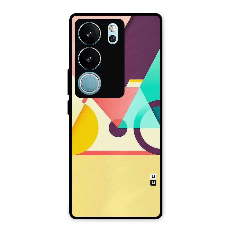 Abstract Cycle Metal Back Case for Vivo V29