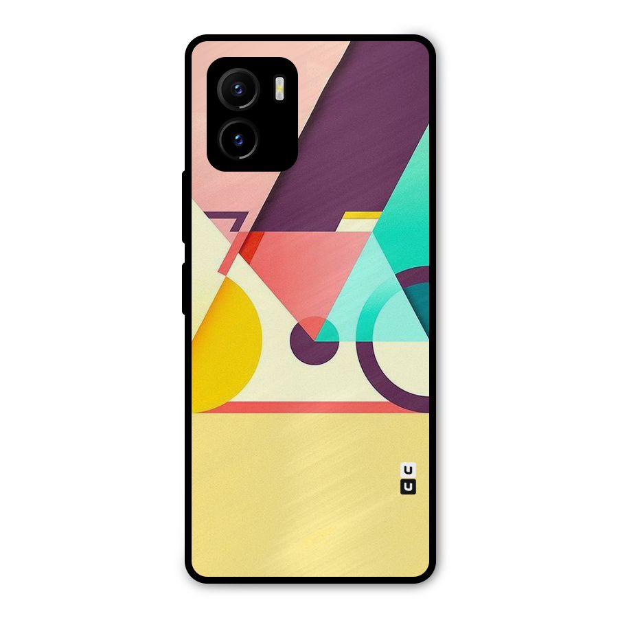 Abstract Cycle Metal Back Case for Vivo Y15s