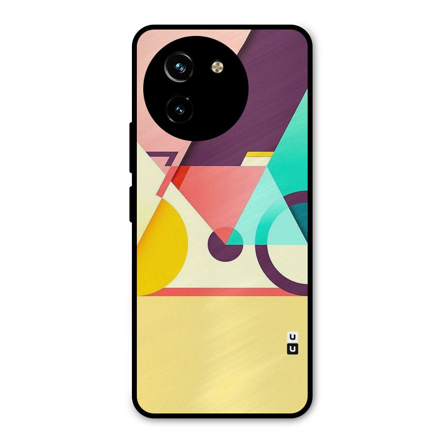 Abstract Cycle Metal Back Case for Vivo Y200i