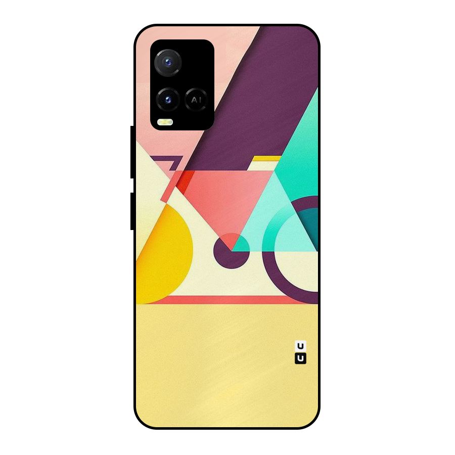 Abstract Cycle Metal Back Case for Vivo Y21A