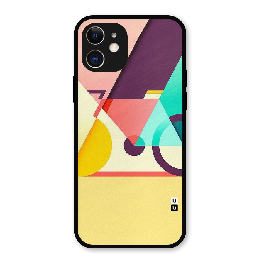 Abstract Cycle Metal Back Case for iPhone 12