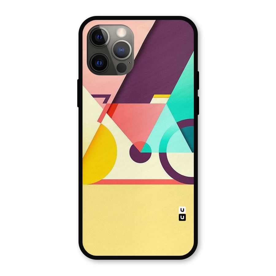 Abstract Cycle Metal Back Case for iPhone 12 Pro