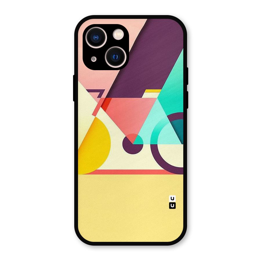 Abstract Cycle Metal Back Case for iPhone 13
