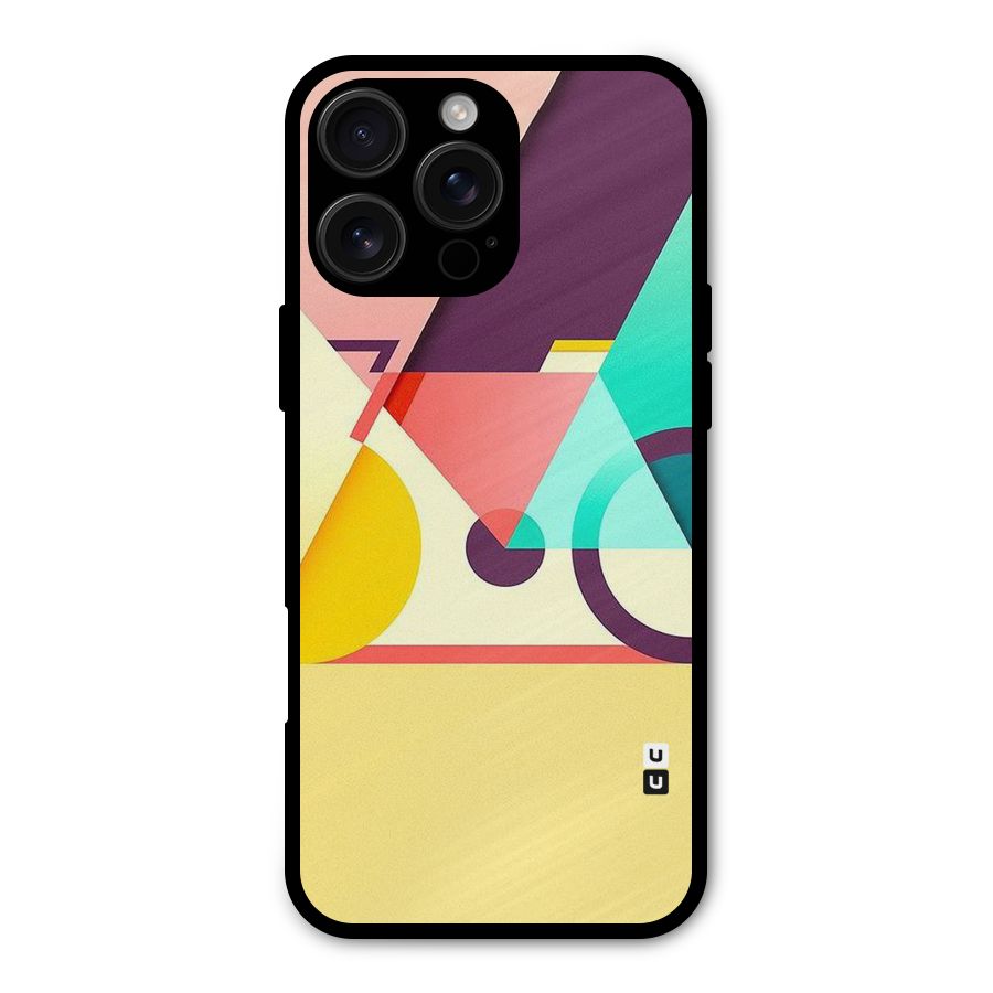 Abstract Cycle Metal Back Case for iPhone 16 Pro Max