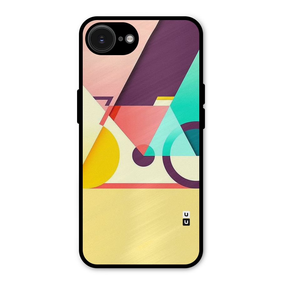 Abstract Cycle Metal Back Case for iPhone 16e