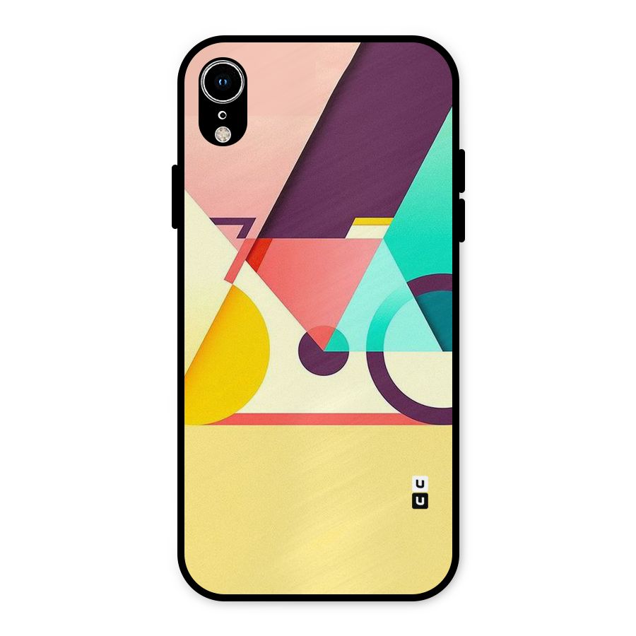 Abstract Cycle Metal Back Case for iPhone XR