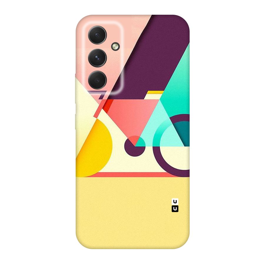 Abstract Cycle Original Polycarbonate Back Case for Galaxy A54