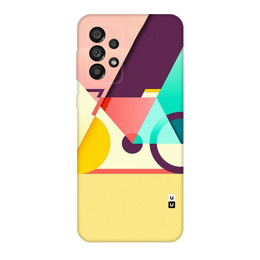 Abstract Cycle Original Polycarbonate Back Case for Galaxy A73 5G