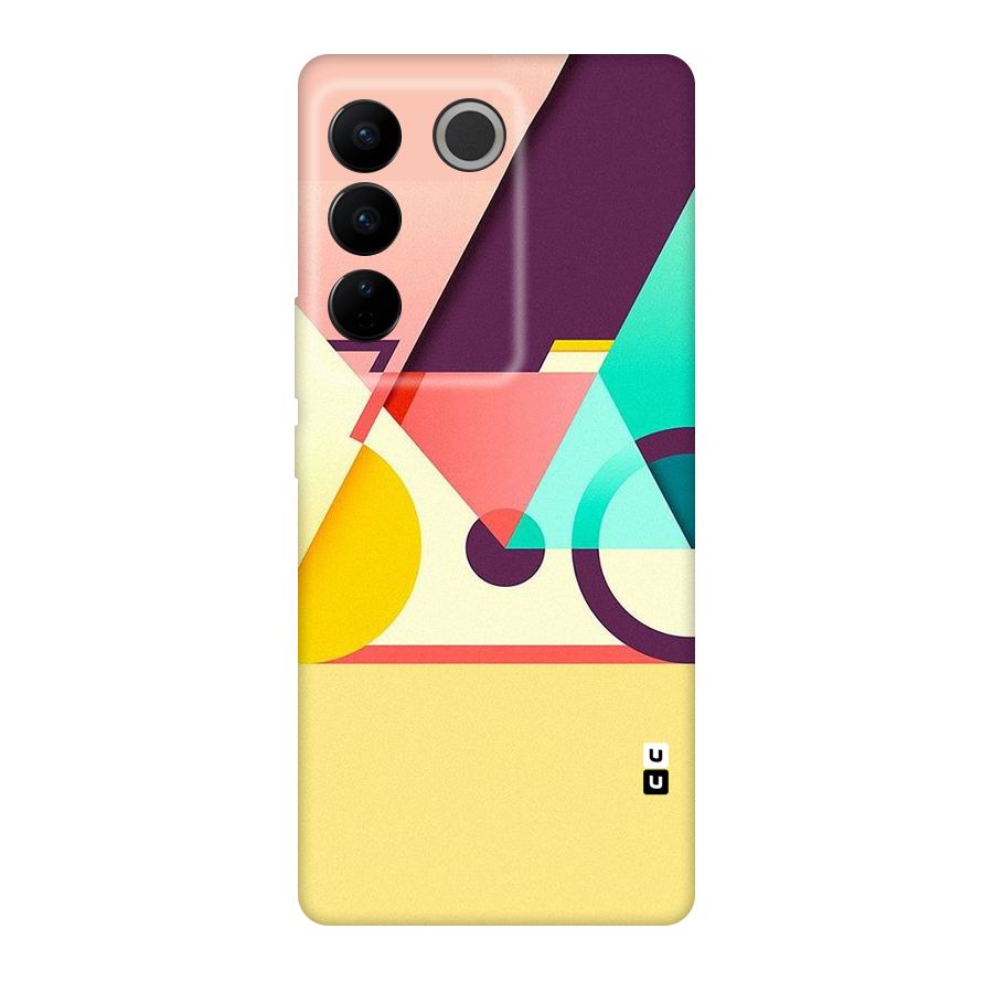 Abstract Cycle Original Polycarbonate Back Case for Vivo V27