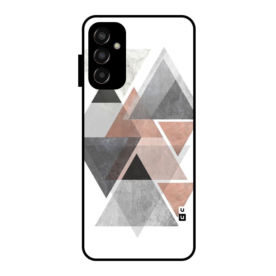 Abstract Diamond Pink Design Glass Back Case for Galaxy F13