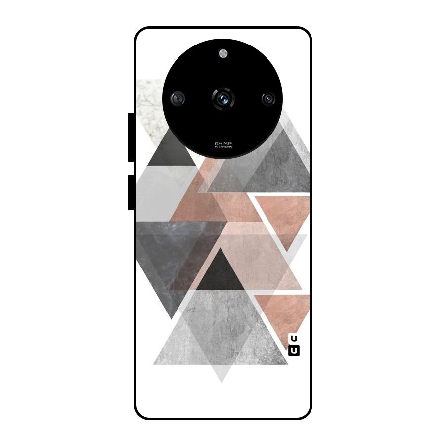 Abstract Diamond Pink Design Glass Back Case for Realme Narzo 60 5G