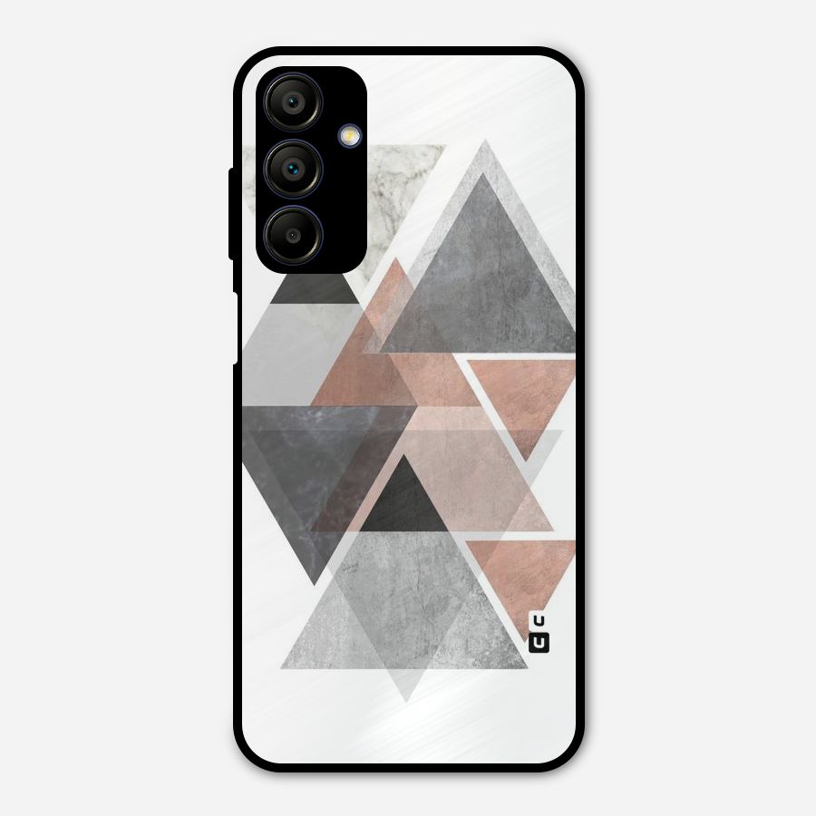 Abstract Diamond Pink Design Metal Back Case for Galaxy A15 5G