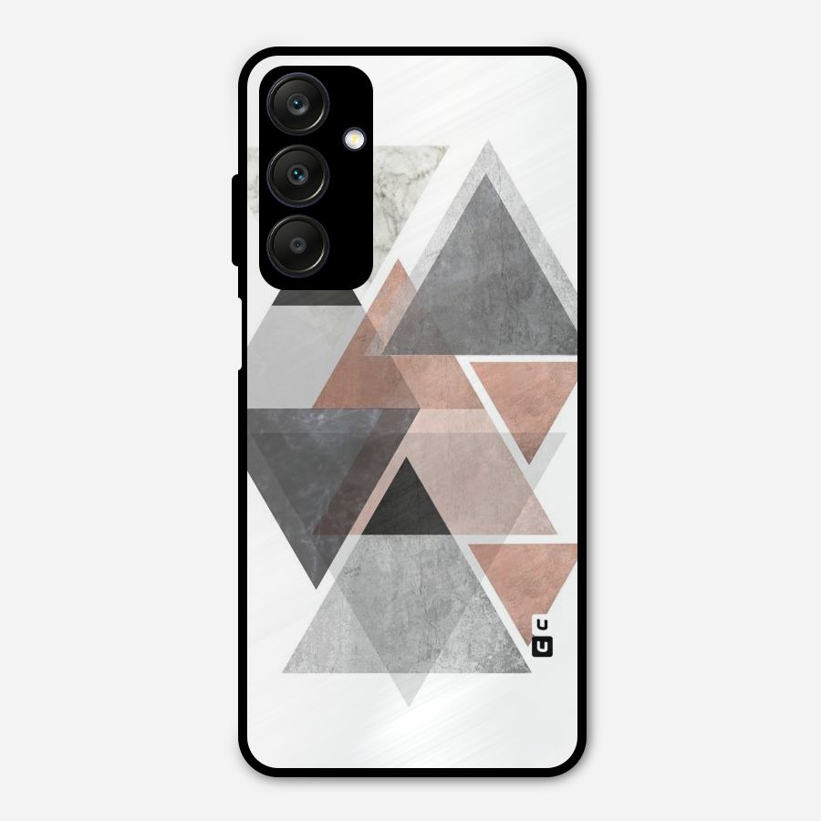 Abstract Diamond Pink Design Metal Back Case for Galaxy A25 5G