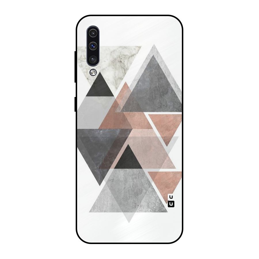 Abstract Diamond Pink Design Metal Back Case for Galaxy A30s