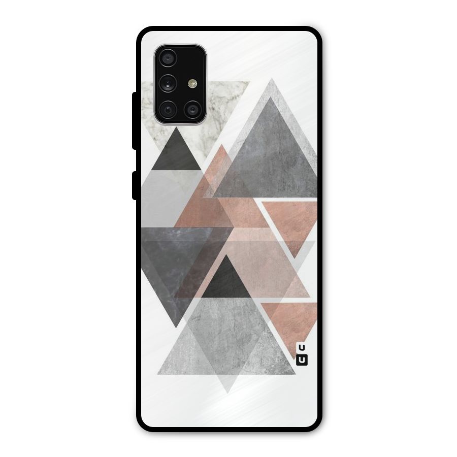 Abstract Diamond Pink Design Metal Back Case for Galaxy A71