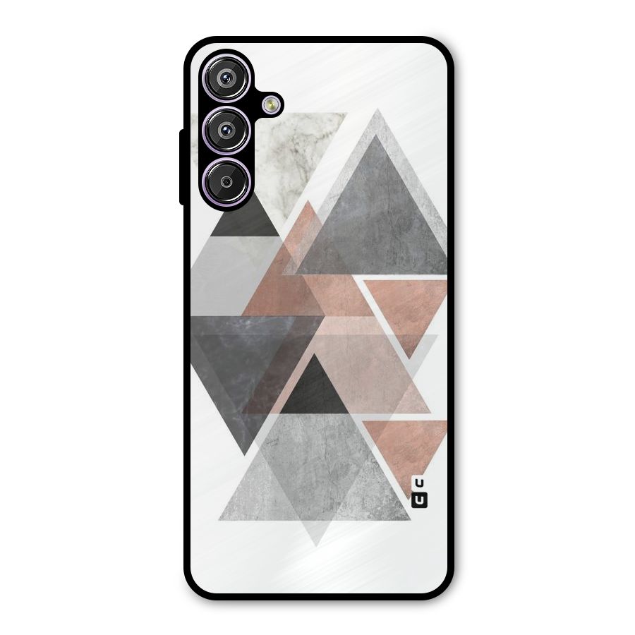 Abstract Diamond Pink Design Metal Back Case for Galaxy F15