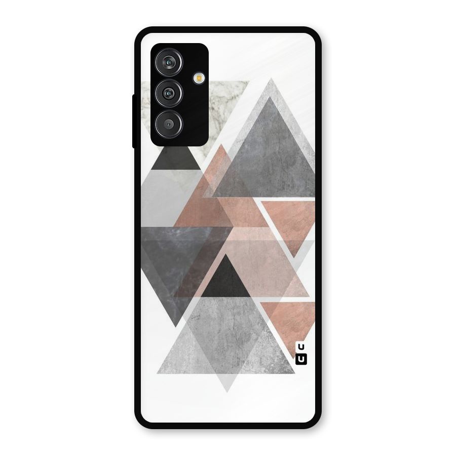 Abstract Diamond Pink Design Metal Back Case for Galaxy M14 5G