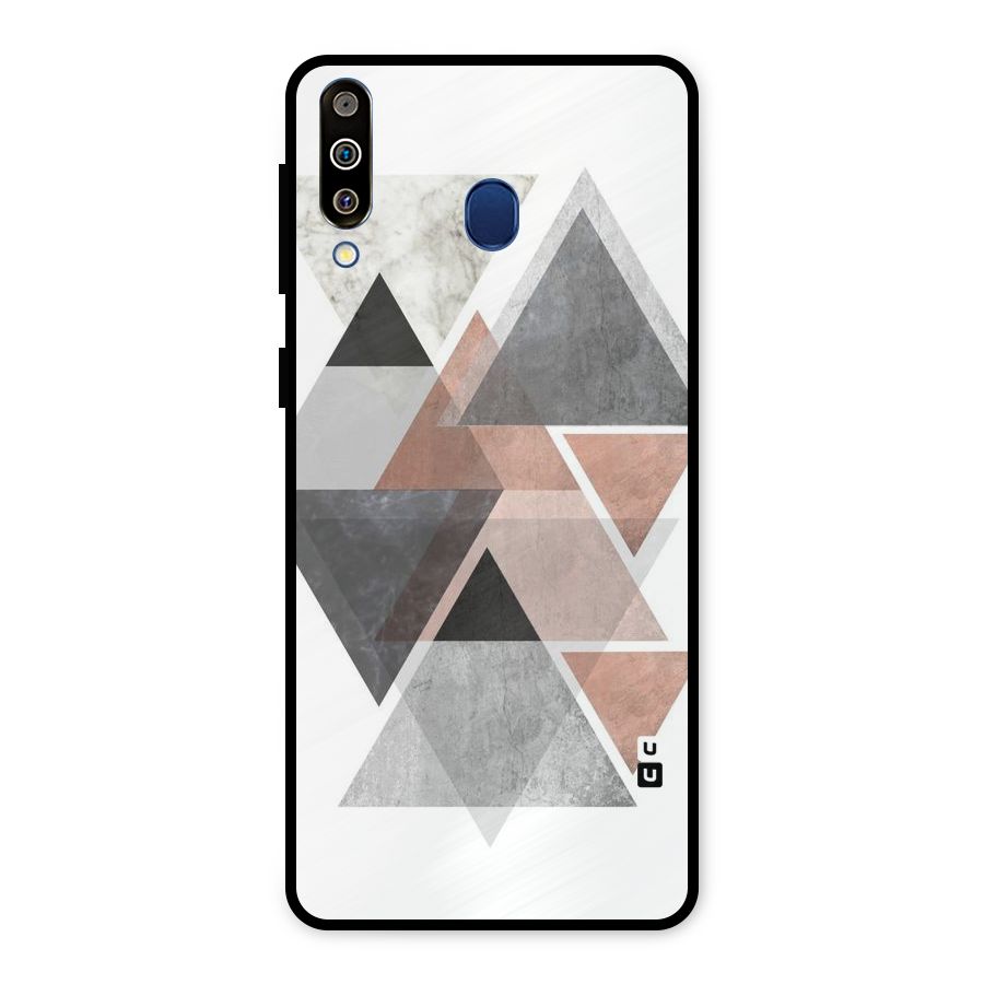 Abstract Diamond Pink Design Metal Back Case for Galaxy M30