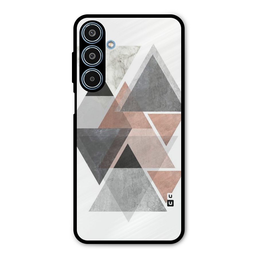 Abstract Diamond Pink Design Metal Back Case for Galaxy M35