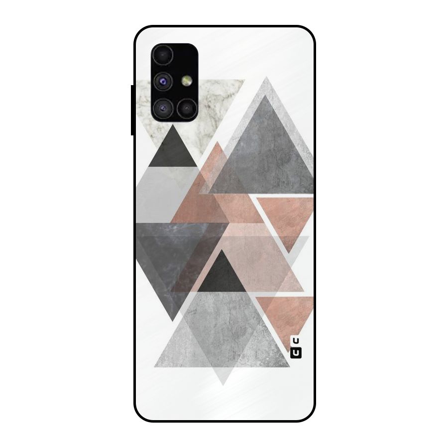 Abstract Diamond Pink Design Metal Back Case for Galaxy M51