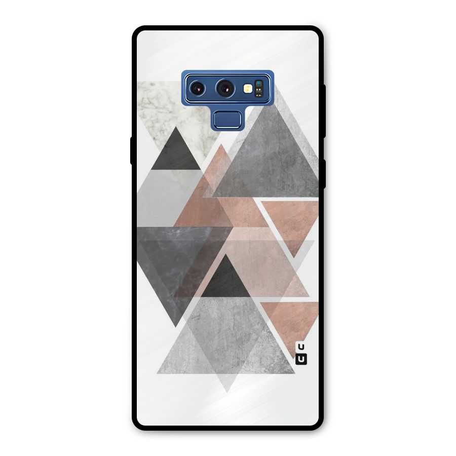 Abstract Diamond Pink Design Metal Back Case for Galaxy Note 9