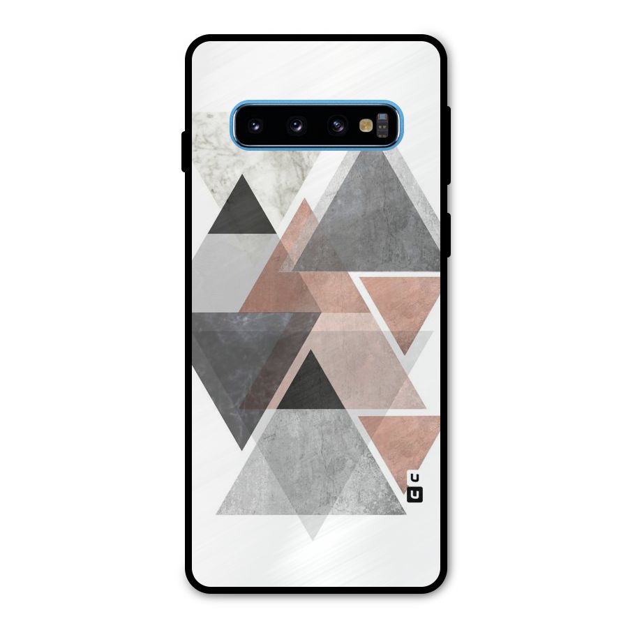 Abstract Diamond Pink Design Metal Back Case for Galaxy S10