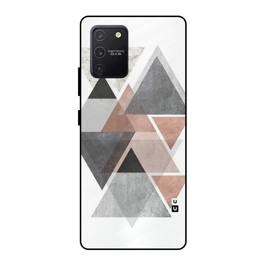 Abstract Diamond Pink Design Metal Back Case for Galaxy S10 Lite