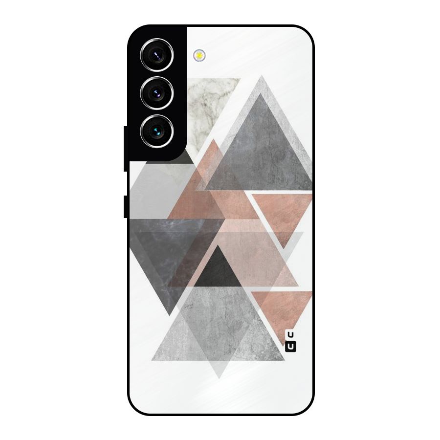 Abstract Diamond Pink Design Metal Back Case for Galaxy S22 5G