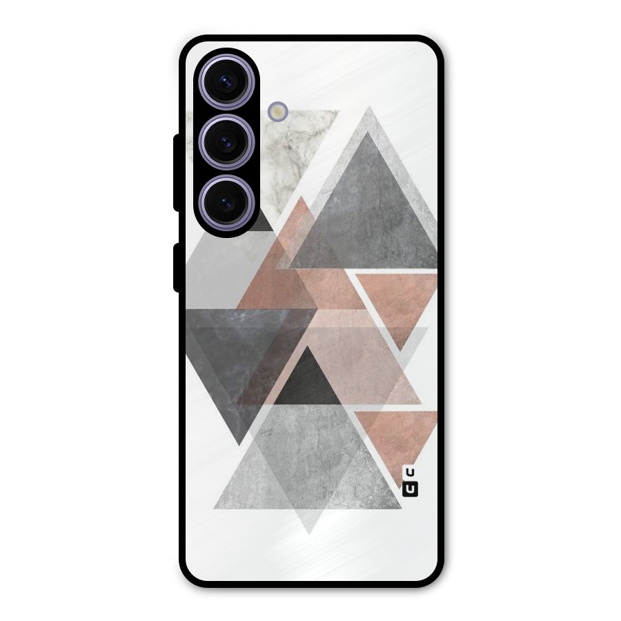 Abstract Diamond Pink Design Metal Back Case for Galaxy S24