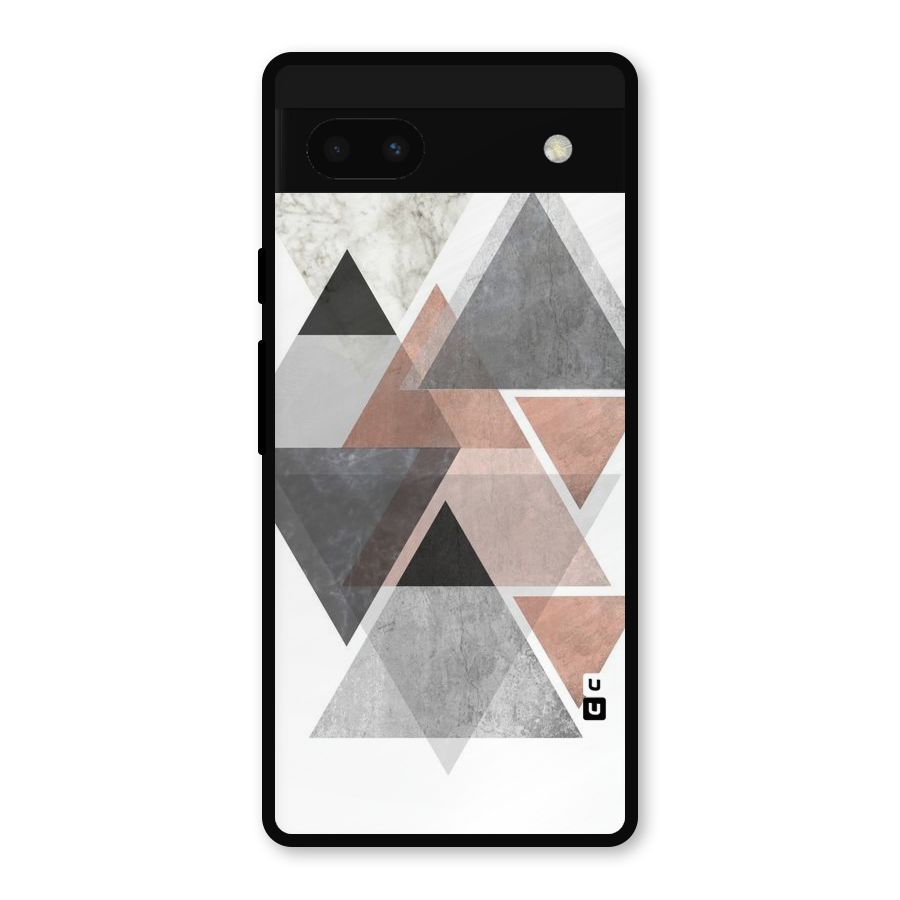 Abstract Diamond Pink Design Metal Back Case for Google Pixel 6a