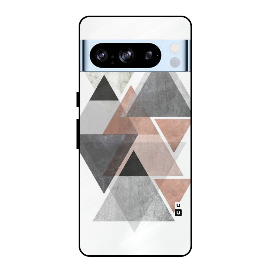 Abstract Diamond Pink Design Metal Back Case for Google Pixel 8 Pro