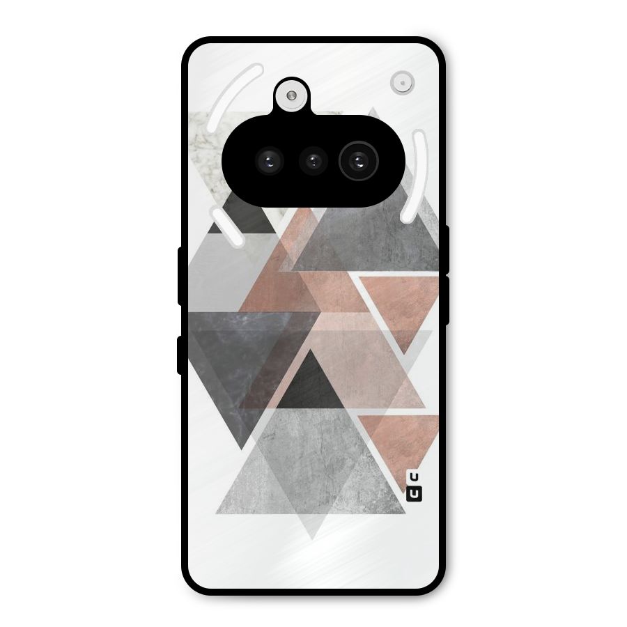 Abstract Diamond Pink Design Metal Back Case for Nothing Phone 3a