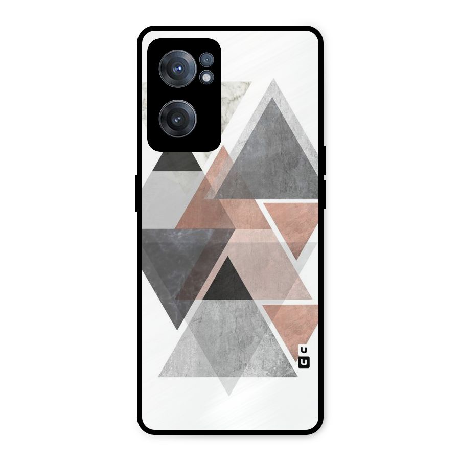 Abstract Diamond Pink Design Metal Back Case for OnePlus Nord CE 2 5G